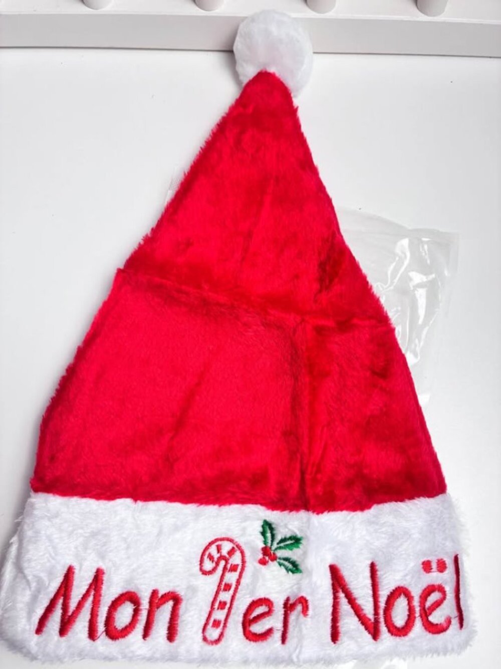 Santa Hat for Baby, My 1st Christmas Hat Soft Washable Christmas Party